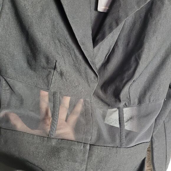 Michael Costello x REVOLVE Black Mesh Panel Blazer Sz S Dress NWT Cocktail - Picture 3 of 12